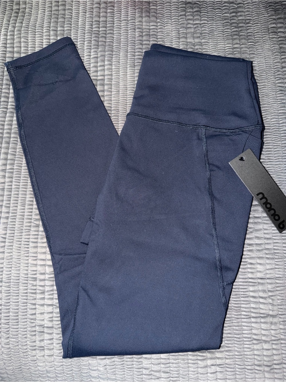 NWT Mono B boutique Navy Blue women’s leggings size XL